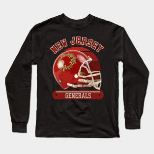 New Jersey Generals Helmet Long Sleeve T-Shirt